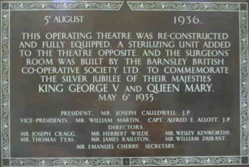 hospital plaque