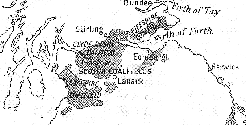 map of scottish coalfields